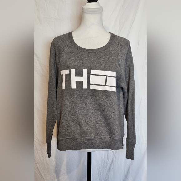 Tommy Hilfiger Tops - *EUC* Tommy Hilfiger Gray Logo Sweatshirt
